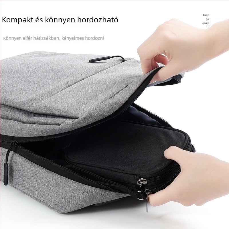 Digitális kiegészítők tároló kocka, Modell 1243, Oxford anyag, Többfunkciós, utazáshoz