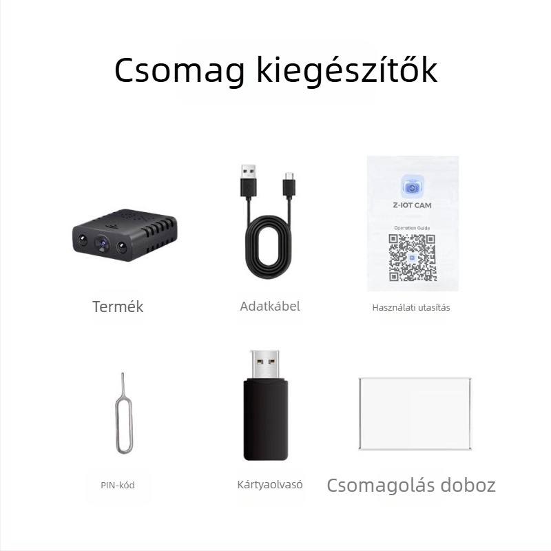 Xd okos 1080P HD megfigyelő kamera infravörös éjszakai látással, távoli hozzáférés mobiltelefonról, TF-kártya tárhely, 1–5 MP szenzor