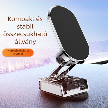 D11 Autós telefon-tartó — Fire Leopard Industrial, mágneses szívóalj, ötvözet test, univerzális navigációval kompatibilis