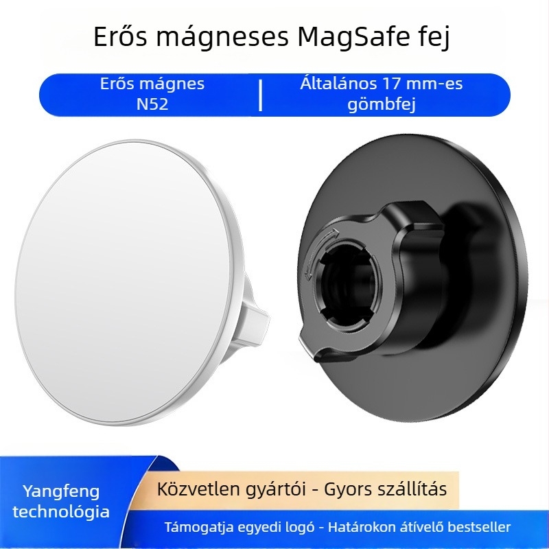MagSafe autós telefontartó univerzális gömbfej adapterrel