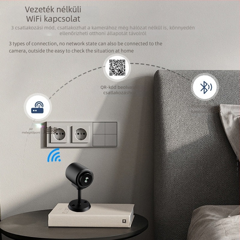 A9 Frissített Kamera – Model C1 Vezeték nélküli Megfigyelő Kamera, 1080p, TF kártya tárhely, 300mAh Akkumulátor, Műanyag ház