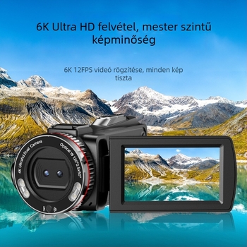 HDV900 Pro Kézben tartható mindent egyben kamera – 21x optikai zoom, 24MP CMOS szenzor, 1080p, 270° forgatható kijelző, USB-C/HDMI, MicroSD