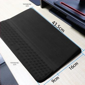 2 az 1-ben billentyűzetpad és csuklótámasz – csúszásmentes textil, injekciós öntés, OEM testreszabás