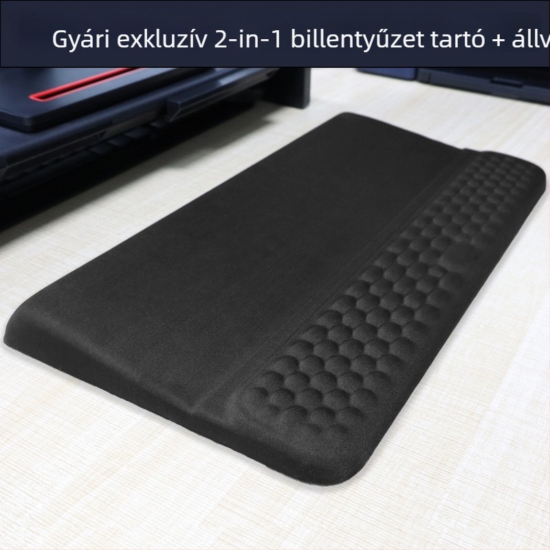 2 az 1-ben billentyűzetpad és csuklótámasz – csúszásmentes textil, injekciós öntés, OEM testreszabás