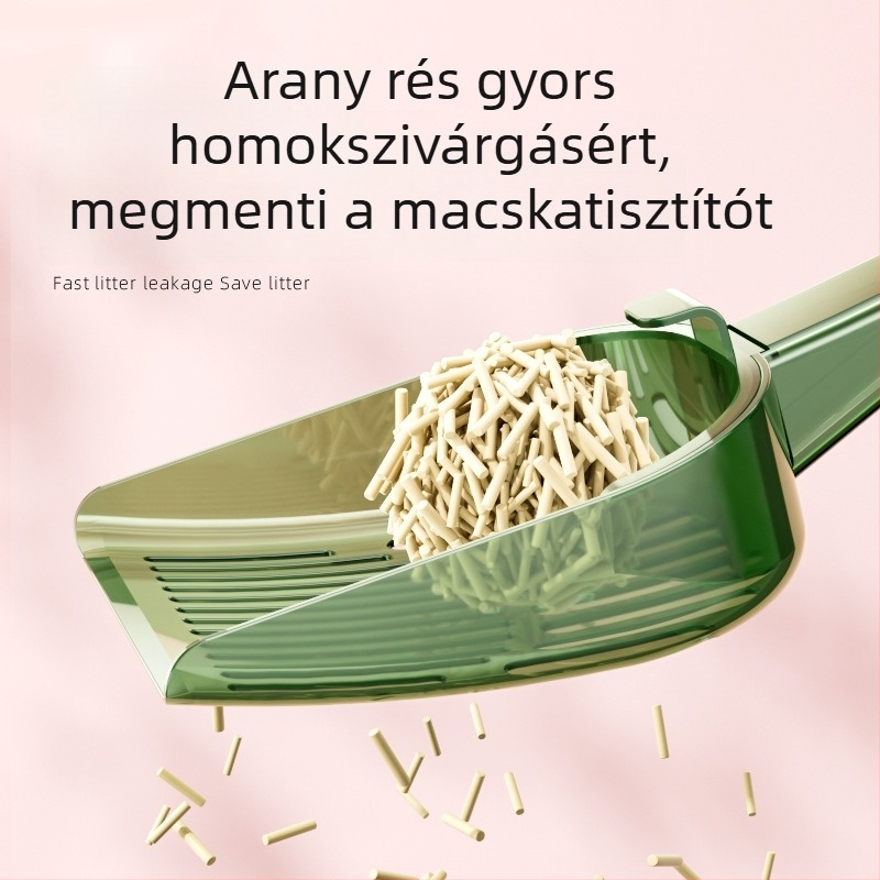 Macskaalom-kanál, finom lyukú, átalakítható két az egyben ferde szitával, műanyag