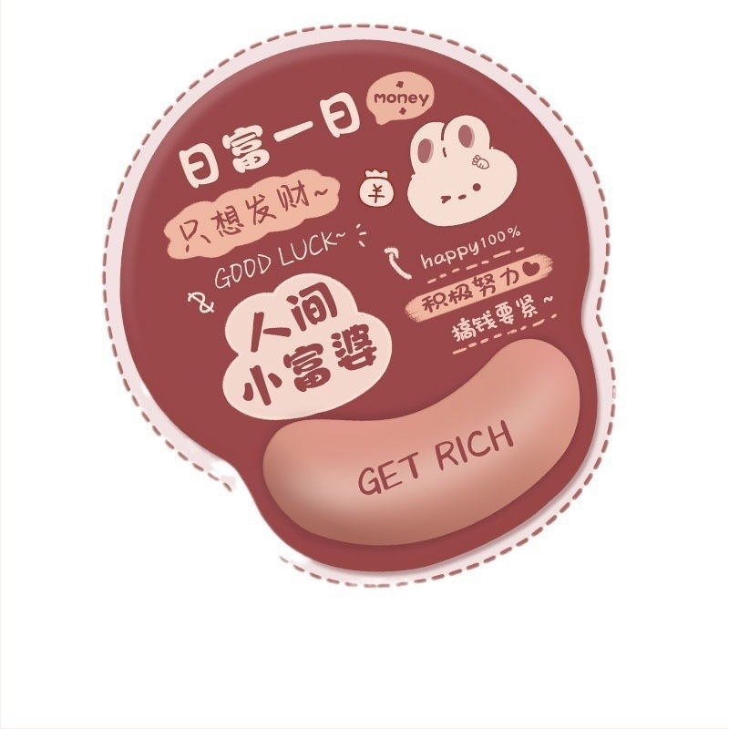 Egérpad kézfejtámasz és motiváló szöveg, gumis anyag, egyoldalas nyomtatás, logó nyomtatás elérhető