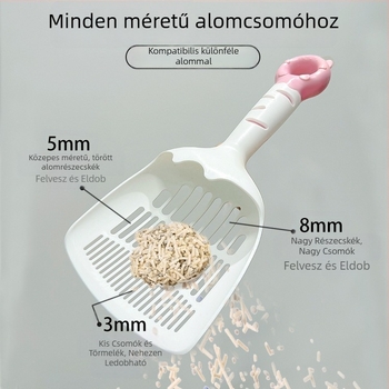 Nagy macskaalom-kanál finom lyukakkal – tofu alomhoz
