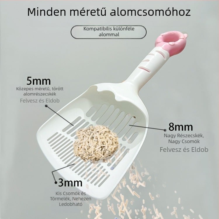 Nagy macskaalom-kanál finom lyukakkal – tofu alomhoz