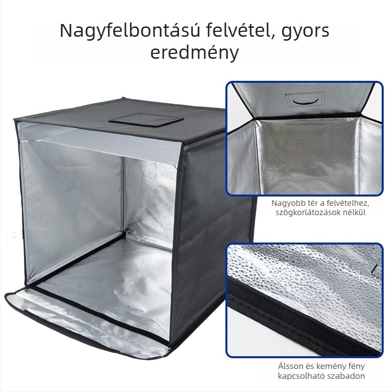 Mini összecsukható LED Softbox Fotóstúdió Doboz Csendélethez