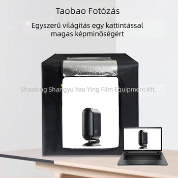 Hordozható LED fénydoboz termékfotózáshoz, kis stúdió Oxford anyagból, 2020 októberében jelent meg.