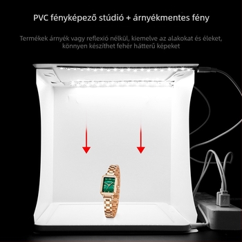 PULUZ PU5137 Hordozható árnyékmentes lámpa fotóstúdió készlet személyes fotózásra, súly 0,845 kg