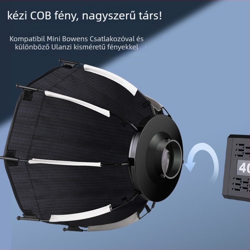Softbox készlet - nyolcszögletű mini stúdió dizájn, modell Diffuser-s30; súly 388 g; professzionális fényképezéshez