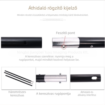 Háttérkeret fotózáshoz – alumíniumötvözet szerkezet; termékfotózáshoz ideális; modell: Background frame; tömeg: 2,5 kg; márka: Tubao image