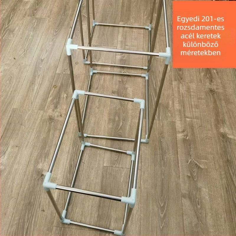 201 rozsdamentes acél keret, kuboid alakú, kijelző ételszállítási dobozokhoz és fotóstúdióhoz | Modern egyszerű stílus