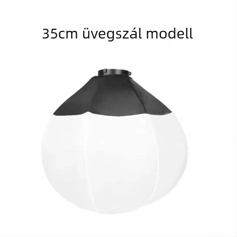 Yt-35q Soft Light eszköz fotózásra és élő közvetítéshez; gömb alakú diffúzor; anyag: Oxford szövet; max terhelés 2–5 kg; tartozék: diffúzor és váz