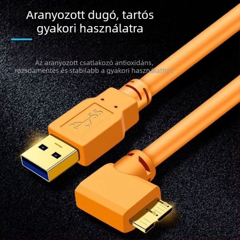 USB kamera adatkábel Mini USB interfésszel, adapterkábellel, oxigénmentes réz, hossz: 1,8–8 m