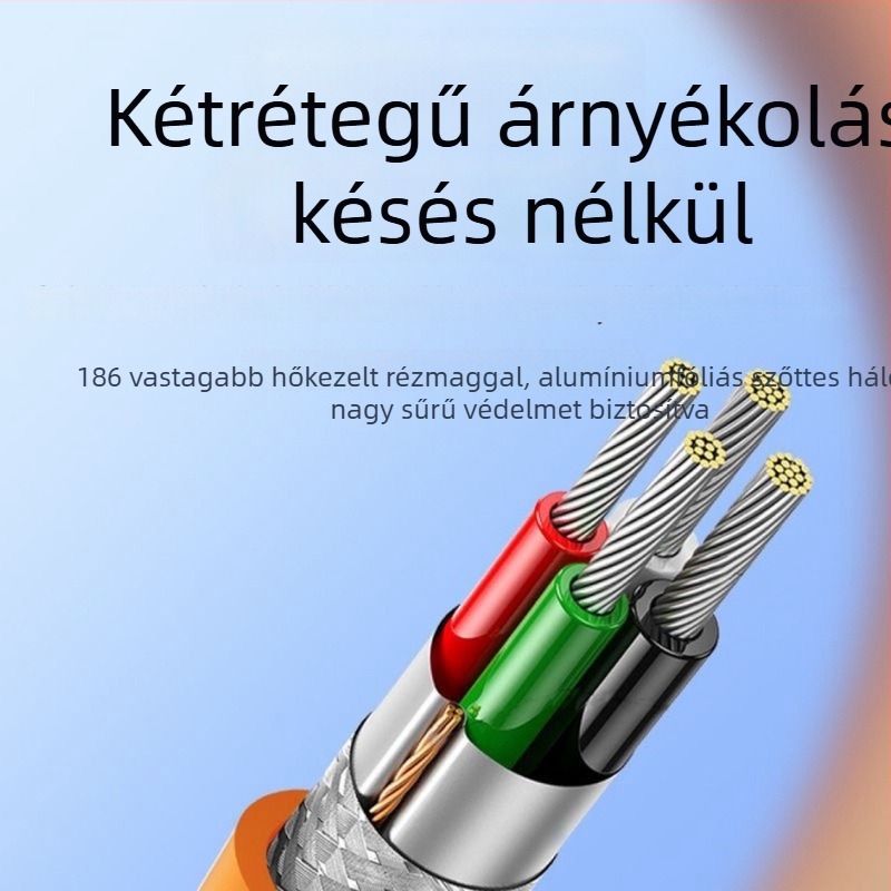 USB kamera adatkábel Mini USB interfésszel, adapterkábellel, oxigénmentes réz, hossz: 1,8–8 m