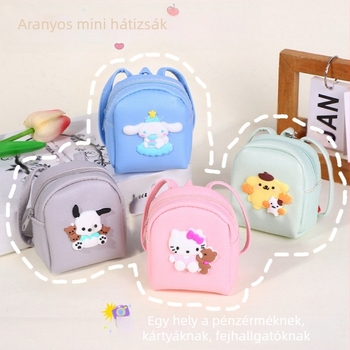 Érme pénztárca PU anyagból, anime mintával, friss és édes stílus, uniszex, vízálló