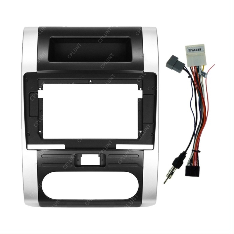 Nissan X-Trail/Qashqai MX6 autó navigációs DVD keret panel – ABS+PC; tömeg 1 kg; kompatibil 2008–2013
