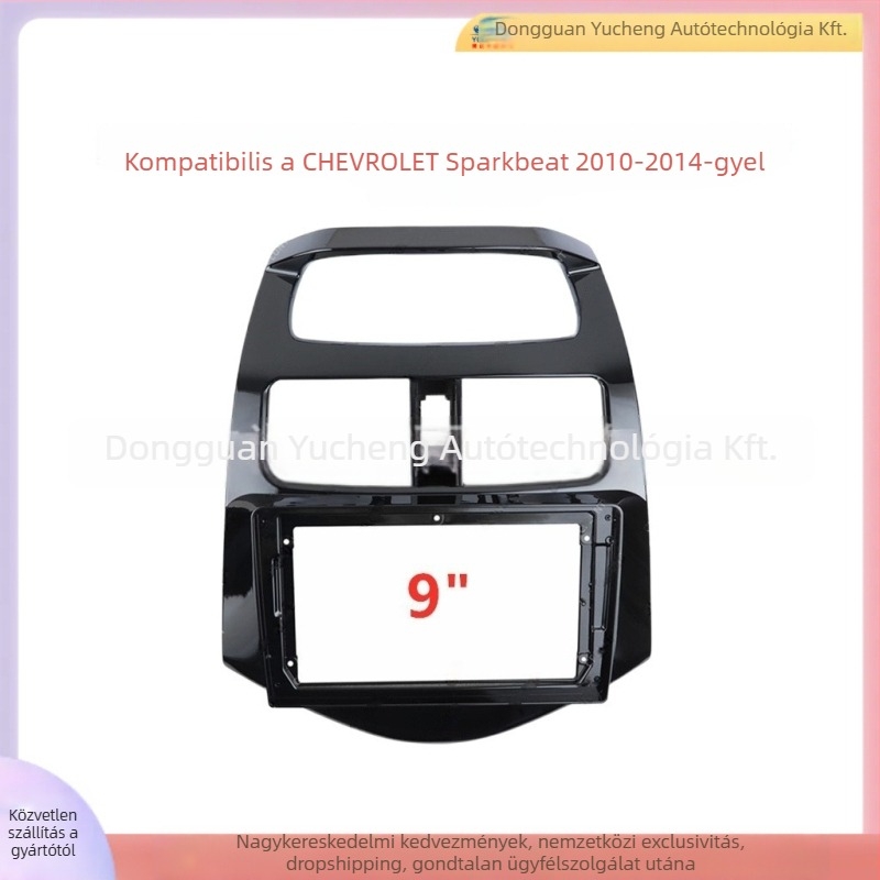 Chevrolet Spark Beat / Daewoo központi navigációs keret készlet – ABS+PC; kompatibil 2010–2014 modellék; súly 1 kg