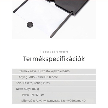 Képernyő erősítő tartó – SX, univerzális, műanyag, testreszabás támogatott