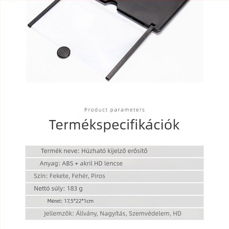 Képernyő erősítő tartó – SX, univerzális, műanyag, testreszabás támogatott