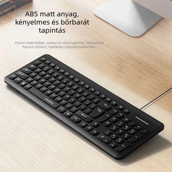 Vezetékes billentyűzet, több mint 98 billentyű, USB interfész, crater-architektúrájú kapcsolók, vízálló