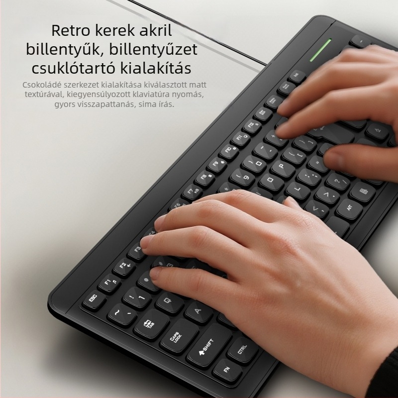 Vezetékes billentyűzet, több mint 98 billentyű, USB interfész, crater-architektúrájú kapcsolók, vízálló