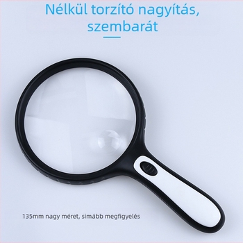 LED világítással ellátott kézi nagyító, modell 4986E, 10x nagyítás