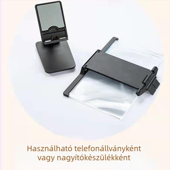 Mobiltelefon kijelző erősítő tartó, műanyag, általános stílus