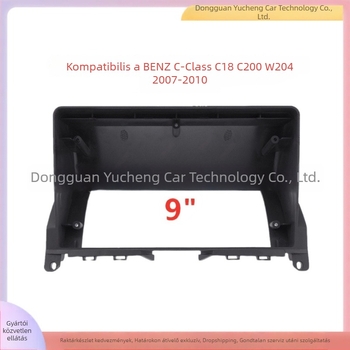Mercedes-Benz C-Class C180 C200 W204 autó navigációs kerete – univerzális panel ABS+PC anyagból, kompatibilis modellek 2007–2010, súly 1 kg