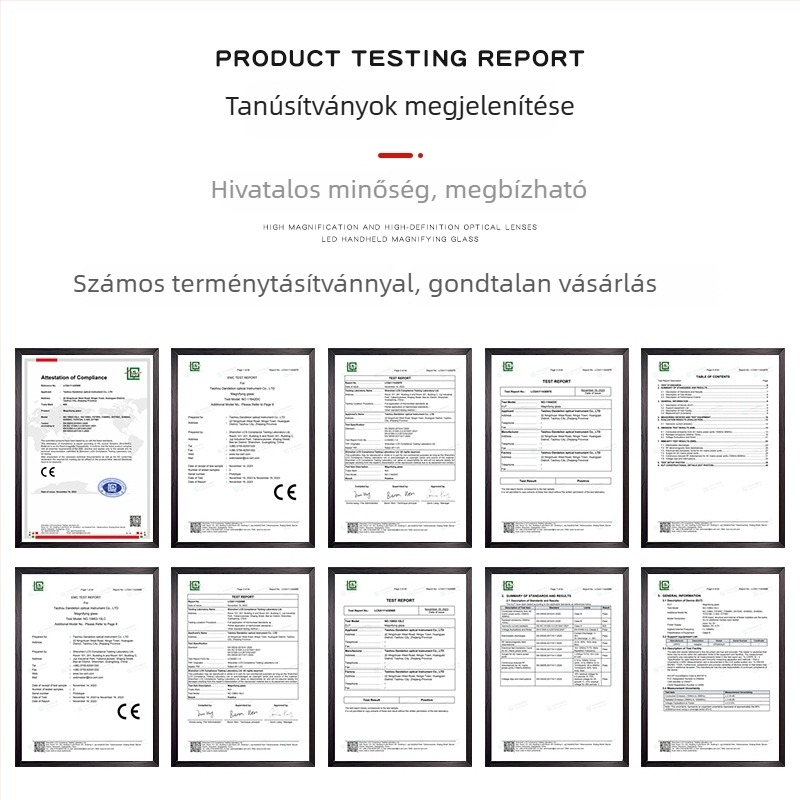 Új 9003 kézi nagyító optikai üveglencsével gyerekeknek és idős olvasáshoz