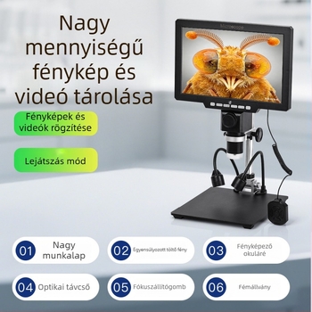 G2000 digitális mikroszkóp HD kijelzővel elektronikai javításokra, márka nélküli