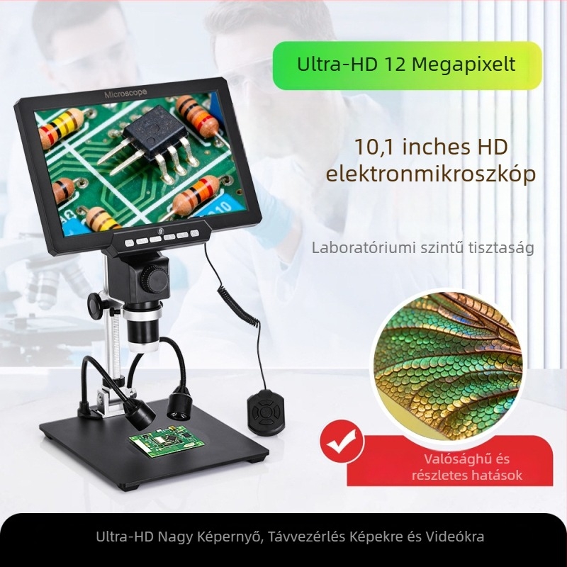 G2000 digitális mikroszkóp HD kijelzővel elektronikai javításokra, márka nélküli