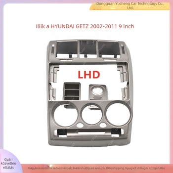 Hyundai Getz Android központi műszerfal keret – ABS+PC, 1,2 kg, 2002–2011 modellhez