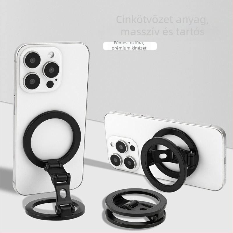 Összecsukható mobiltelefon-tartó, cinkötvözet, kreatív stílus, testreszabható