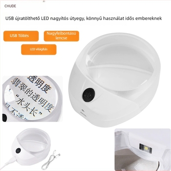 Chuda USB-töltésű nagyító LED-lámpával, HD felbontású, modell 6010C