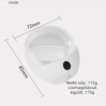 Chuda USB-töltésű nagyító LED-lámpával, HD felbontású, modell 6010C