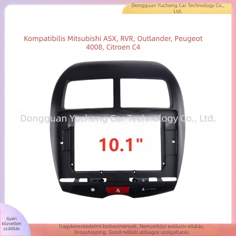 Universális belső navigációs elülső panel Mitsubishi ASX, Outlander, Peugeot 4008 és Citroën C4 • ABS+PC • Modellek 2013–2018 • Tömeg 1 kg