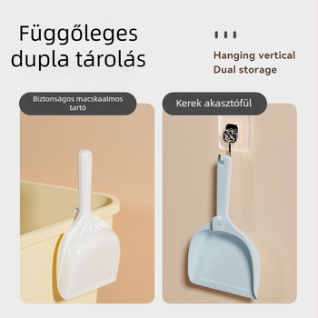 Nagy méretű, multifunkcionális macskaalom-lapát a macskaalomládához