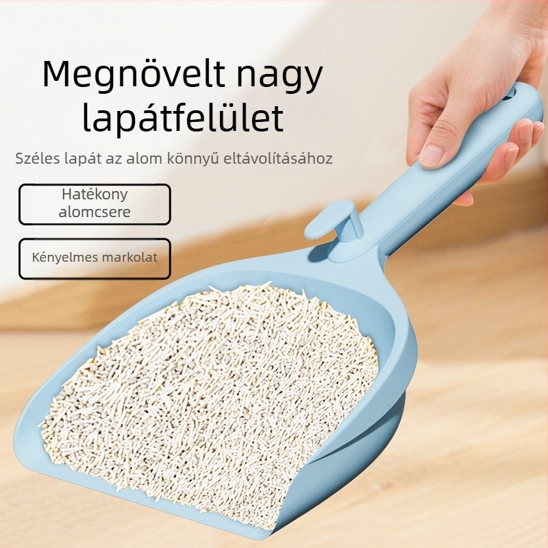 Nagy méretű, multifunkcionális macskaalom-lapát a macskaalomládához
