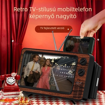 Asztali telefon-tartó integrált kihúzható képernyő-nagyítóval (ABS, akril lencsék, általános stílus)