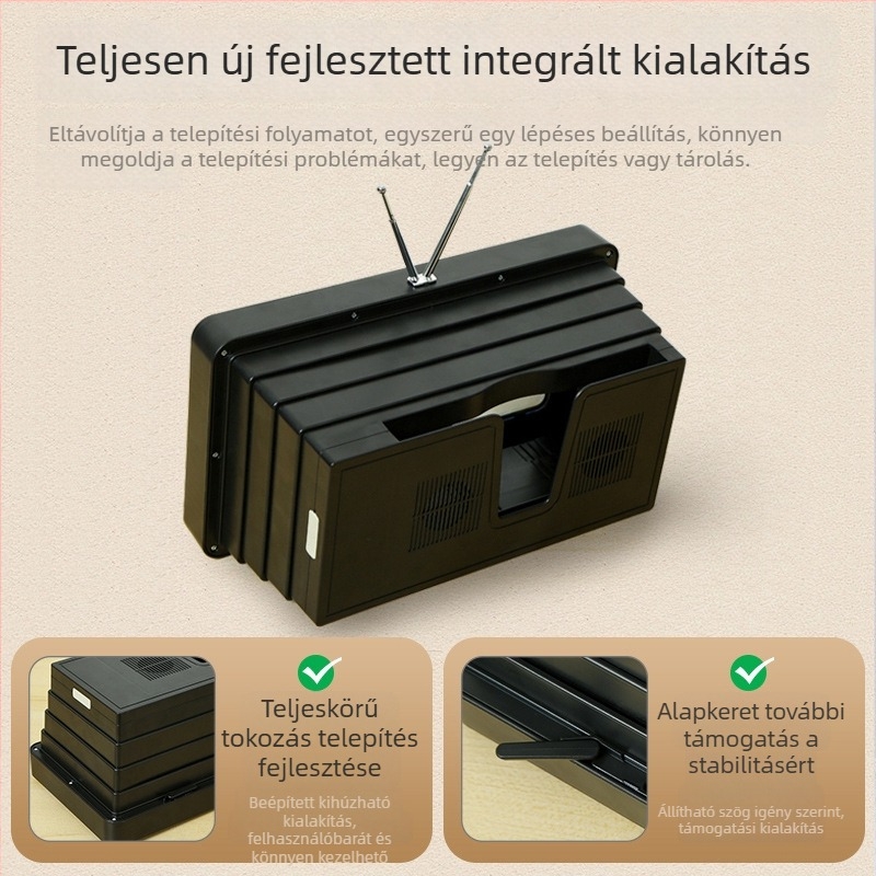 Asztali telefon-tartó integrált kihúzható képernyő-nagyítóval (ABS, akril lencsék, általános stílus)