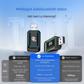 CarLife vezeték nélküli Android box autókhoz Samsung, Oppo, Vivo, Xiaomi