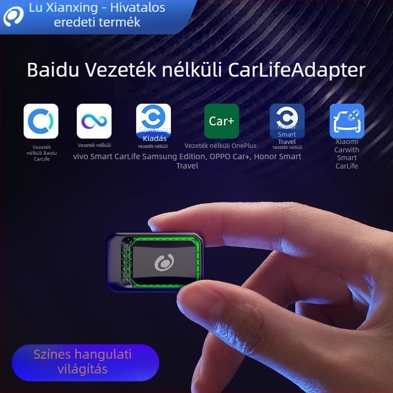 CarLife vezeték nélküli Android box autókhoz Samsung, Oppo, Vivo, Xiaomi