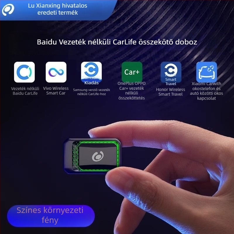 CarLife vezeték nélküli Android box autókhoz Samsung, Oppo, Vivo, Xiaomi