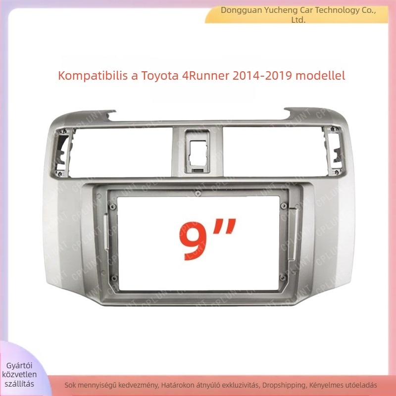 Toyota 4Runner (Speedmaster) autó navigációs keret – ABS és PC, 2009–2018, 1 kg