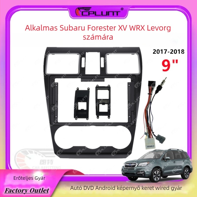 Android navigációs műszerfal keret Subaru Forester XV WRX Levorg — ABS+PC • 1,3 kg • Automata váltó (AT) • Modellek évei: 2017-2018 • Kompatibilis modellek: FORESTER XV, WRX, LEVORG, FORESTER
