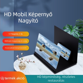 Telefon képernyő nagyító állvány – Lazy bracket, Modell F9X, ABS anyag, univerzális kompatibilitás