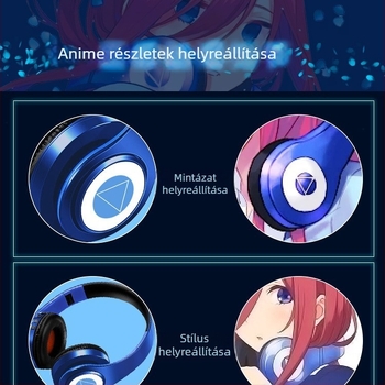 Fejre rögzíthető Bluetooth headset, hajtogatható háromszög dizájn, sztereó, Bluetooth 5.0, 10 m hatótáv